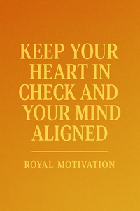 Royal Motivation blog cover – Keep Your Heart in Check and Your Mind Aligned by Tru King Motivation.