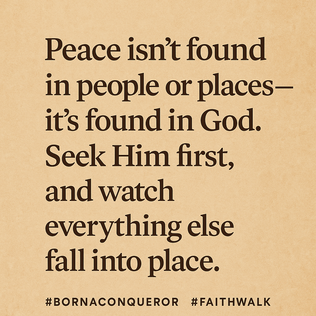 Born a Conqueror: Finding Peace, Purpose, and True Strength in God