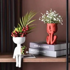 Nordic Style Portrait Art Planter for Home Decor