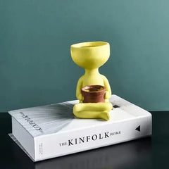 Nordic Style Portrait Art Planter for Home Decor