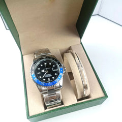 2-Piece Swiss Quartz Watch Set with Bracelet (Wholesale)