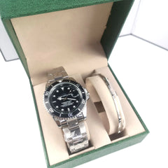 2-Piece Swiss Quartz Watch Set with Bracelet (Wholesale)