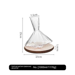 Home Crystal Glass Red Wine Decanter