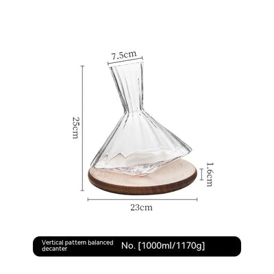 Home Crystal Glass Red Wine Decanter