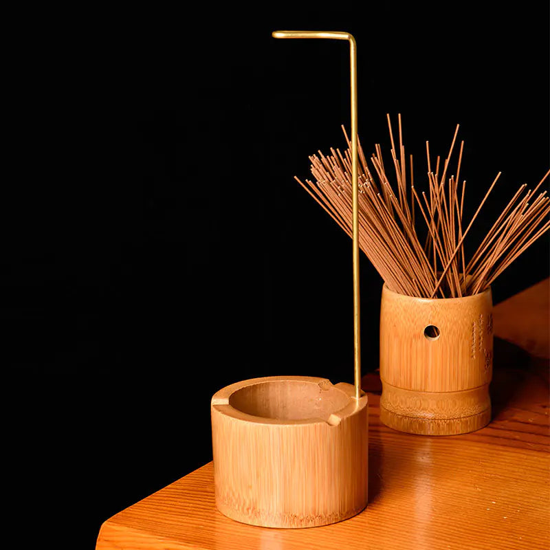 Bamboo Incense Burner - Simple Chinese Home Decor