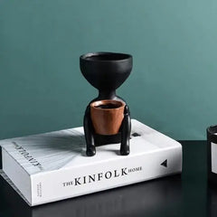 Nordic Style Portrait Art Planter for Home Decor