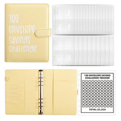 Transform Your Savings with the 100 Envelopes Saving Challenge - Fun and Easy Way to Save $5,050! Perfect for Budget Planning, Waterproof Storage, and Family Fun!