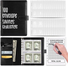 Transform Your Savings with the 100 Envelopes Saving Challenge - Fun and Easy Way to Save $5,050! Perfect for Budget Planning, Waterproof Storage, and Family Fun!