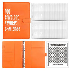 Transform Your Savings with the 100 Envelopes Saving Challenge - Fun and Easy Way to Save $5,050! Perfect for Budget Planning, Waterproof Storage, and Family Fun!