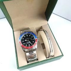 2-Piece Swiss Quartz Watch Set with Bracelet (Wholesale)