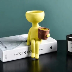 Nordic Style Portrait Art Planter for Home Decor