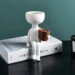 Nordic Style Portrait Art Planter for Home Decor