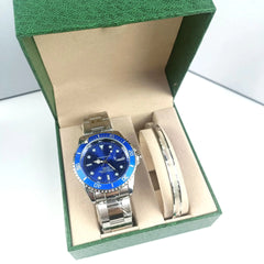 2-Piece Swiss Quartz Watch Set with Bracelet (Wholesale)
