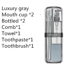 Men's Travel Toiletry Bag Set with Cup and Organizer