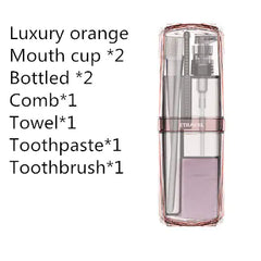 Men's Travel Toiletry Bag Set with Cup and Organizer