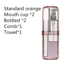 Men's Travel Toiletry Bag Set with Cup and Organizer